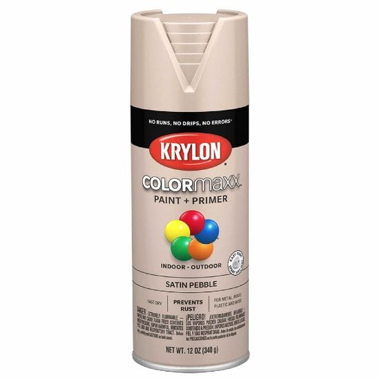 Picture of Krylon® Industrial Colormaxx Paint + Primer  Satin  Pebble  12 Oz. Part# - K05572007