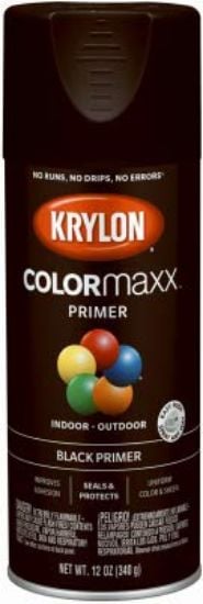 Picture of Krylon® Industrial Colormaxx Primer  Black 12 Oz. Part# - K05581007