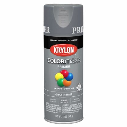 Picture of Krylon® Industrial Colormaxx Paint + Primer  White Primer  12Oz Part# - K05584007