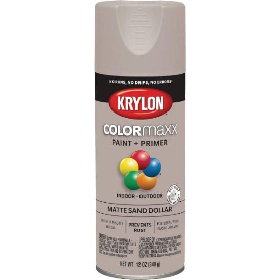 Picture of Krylon® Industrial Colormaxx Paint + Primer Matte Sand Dollar 12Oz Part# - K05600007