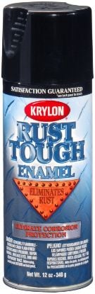 Picture of Krylon® Industrial Rust Tough Enamel  Gloss  Black  12 Oz. Part# - K09202008