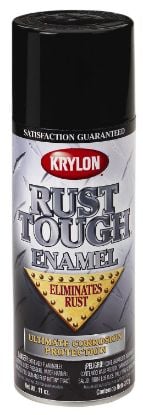 Picture of Krylon® Industrial Rust Tough Enamel  Semi-Flat  Black  12 Oz. Part# - K09203008