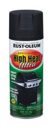 Picture of Rust-Oleum® High Heat Spray Paint  Semi-Gloss Black  12 Oz. Part# - 241169