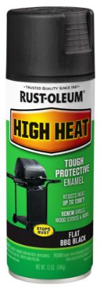 Picture of Rust-Oleum® Bar-B-Que Black High Heat Paint 12Oz. F.Wt. Part# - 7778830