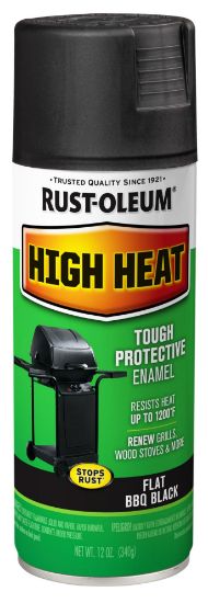 Picture of Rust-Oleum® Bar-B-Que Black High Heat Paint 12Oz. F.Wt. Part# - 7778830