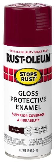 Picture of Rust-Oleum® Stops Rust Spray Paint Gloss Merlot  12 Oz. Part# - 248567