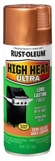 Picture of Rust-Oleum® High Heat Ultra Spray Paint  Aged Copper  12 Oz. Part# - 241232