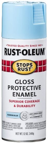 Picture of Rust-Oleum® Stops Rust Enamel Spray Gloss Harbor Blue 12 Oz Part# - 7722830