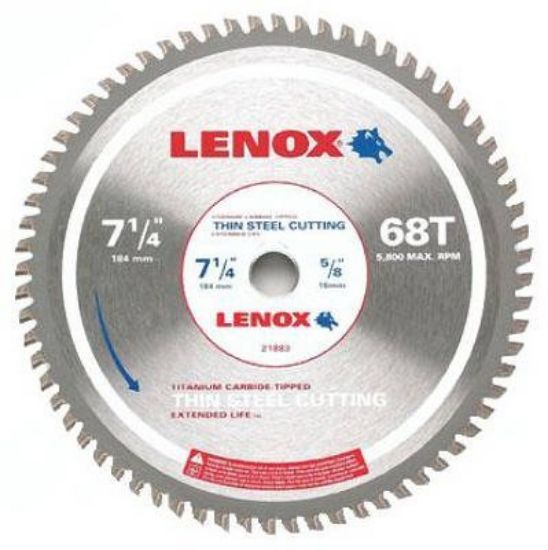 Picture of Lenox® 7-1/4" 68T Thin Steel Metal Cutting Saw Blade Part# - 21883Ts714068Ct