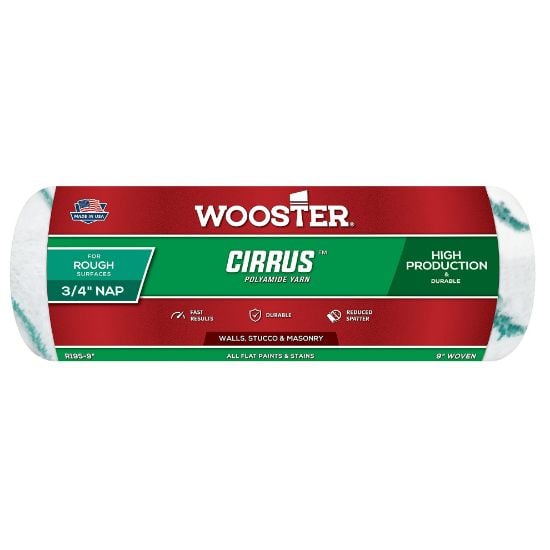 Picture of Wooster 9" Cirrus 3/4" Nap Roller Cover Part# - 00R1950090