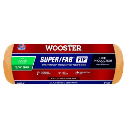 Picture of Wooster 9" Super/Fab Ftp 3/4" Nap Roller Cover Part# - 0Rr9250090