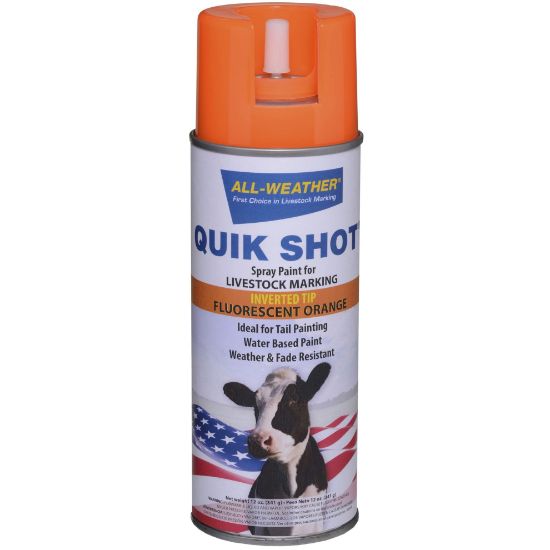 Picture of La-Co Quik Shot Markers 12Oz Spray Can Inverted Orange Part# - 61114