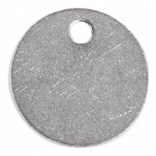 Picture of C.H. Hanson® 2" Round Aluminum Tag100 Tags Per Pk Part# - 41881