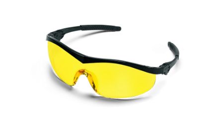 Picture of Mcr Safety Storm- Black Frame Amberlens Safety Glasses Part# - St114