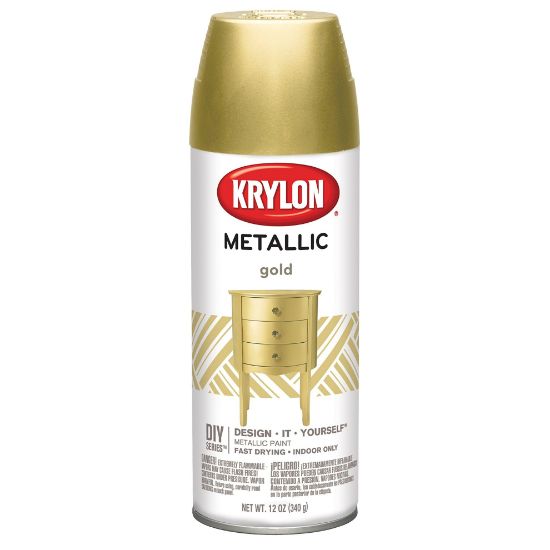 Picture of Krylon® Industrial Gold Metallic Paint Aerosol Part# - K01706007