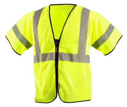 Picture of Occunomix Mesh Vest Yellow Class 3  Size L/Xl Part# - Eco-Gcz3-Yl/Xl