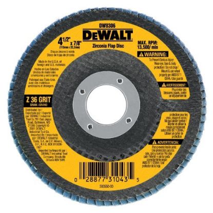 Picture of Dewalt® 7" X 5/8"-11 36G Type 29Hp Flap Disc Part# - Dw8327