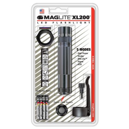 Picture of Mag-Lite Maglite 3 Aaa Led Flashlight Gray Tactical Kit Part# - Xl200-S309C