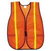 Picture of Mcr Safety Polyester Mesh Safety Vest Orange 3/4"Lime Strip Part# - V211R