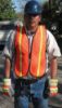 Picture of Mcr Safety Polyester Mesh Safety Vest Orange 3/4"Lime Strip Part# - V211R