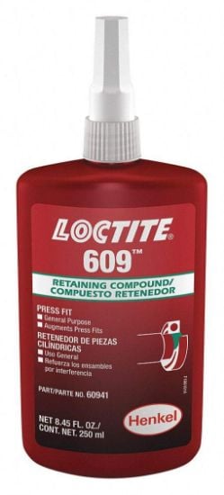 Picture of Loctite® 250Ml Ret. Compound 609General Purpose Part# - 135513