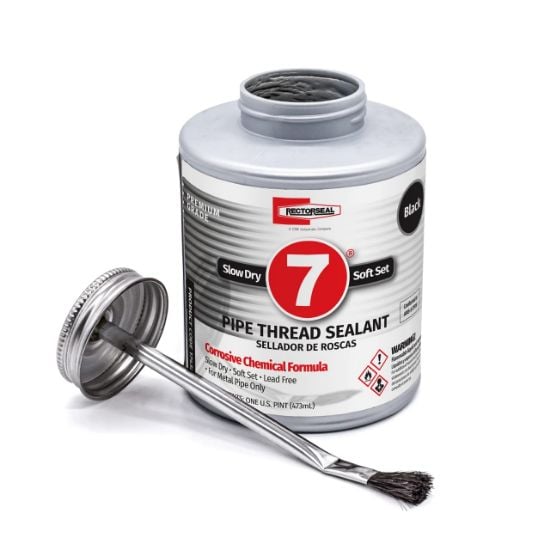 Picture of Rectorseal No. 7 1Pt Btc Pipe Thread Sealant Black Part# - 17432