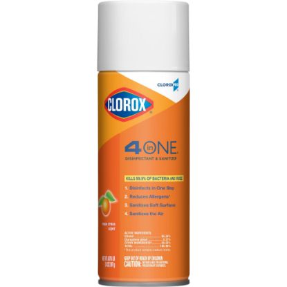 Picture of Clorox® Clorox 4-In-1 Disinf/Sanitize Aerosol Citrus 14O Part# - Clox31043