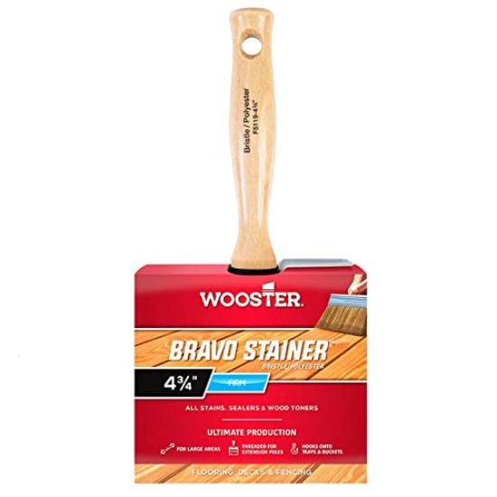 Picture of Wooster 4-3/4"Bravo Stainer Bristle/Poly Part# - 0F51190046