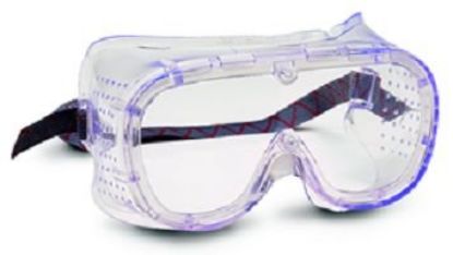 Picture of Bouton® Optical 550 Clear Frame Perforated Goggle Softside W/ Part# - 248-5090-400B