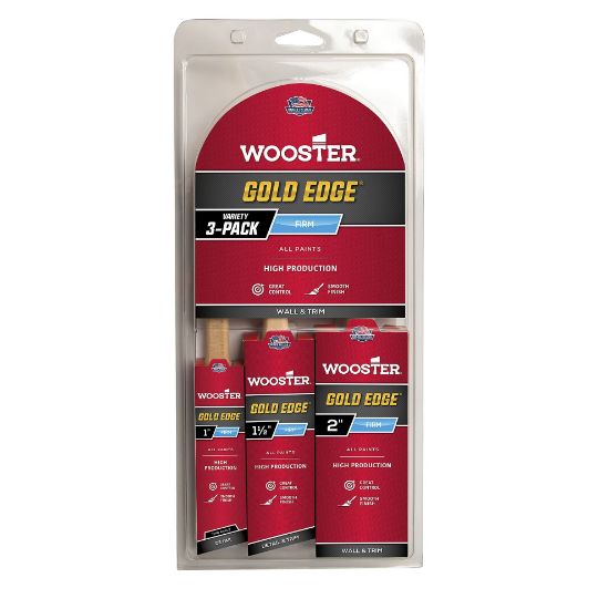 Picture of Wooster Gold Edge 3-Pk Paintbrushes Part# - 52390000