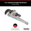 Picture of Ridgid® 812 12" Aluminum Straight Pipe Wrench Part# - 47057