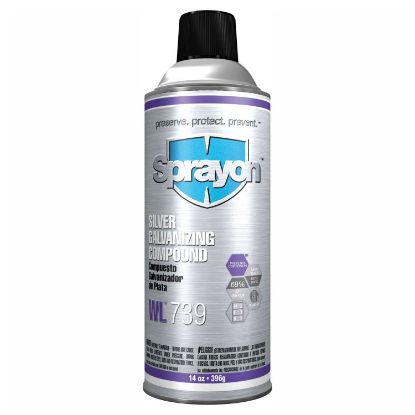 Picture of Sprayon® 14-Oz. Cold Galvanizingcompound Brite Zinc Part# - Sc0739000