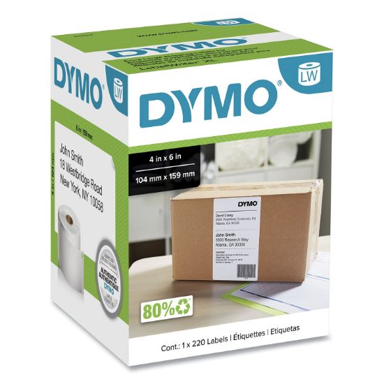 Picture of Dymo Dymo Lw 4X6" Thermal Ship Label Blk 220 Label/Rl Part# - 1744907