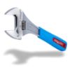 Picture of Channellock® 10" Code Blue Gripped Bulk Adj Wrench Wide Part# - 810Wcb Bulk