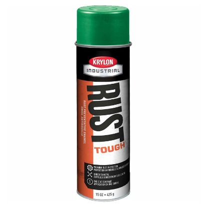 Picture of Krylon Industrial Tough Coat Adv W/Rust Barrier  Safety Green15Oz Part# - K00339008