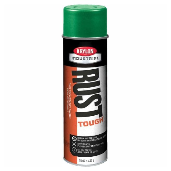 Picture of Krylon Industrial Tough Coat Adv W/Rust Barrier  Safety Green15Oz Part# - K00339008