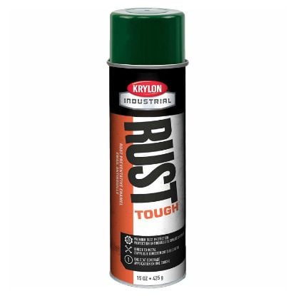 Picture of Krylon Industrial Tough Coat Adv W/Rust Barrier  Dark Green15 Oz Part# - K00379008