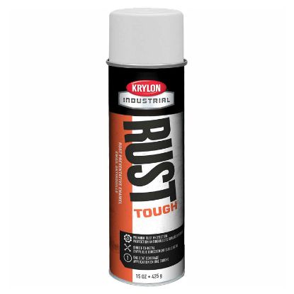 Picture of Krylon Industrial Tough Coat Adv W/Rust Barrier Flat White 15 Oz Part# - K00909008