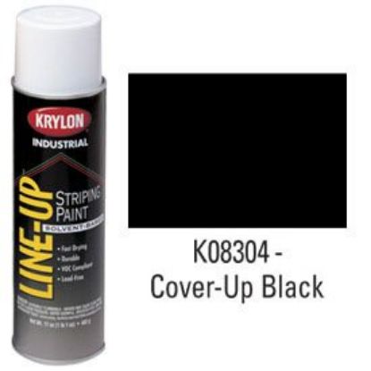 Picture of Krylon® Industrial Line-Up Pavement Striping Paint Cover Up Black Part# - K00830408