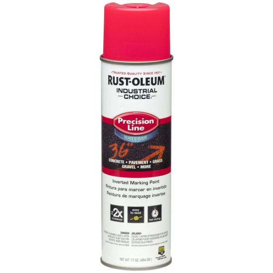 Picture of Rust-Oleum® Flor. Pink W/B Marking Spray Paint 17 Fl Oz Part# - 1861838