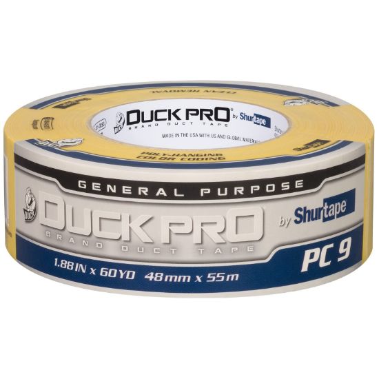 Picture of Duck Pro Shurtape Pc 009 Yel-48Mm X 55M-24Rls/Cs-H/T Part# - 105472