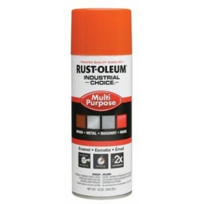 Picture of Rust-Oleum® Safety Orange Ind. Choice Paint 12Oz. Fil.Wt Part# - 1653830V