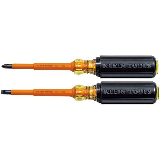 Picture of Klein Tools Screwdriver Set  Insulated  4'' Shank  2 Piece Part# - 33532-Ins