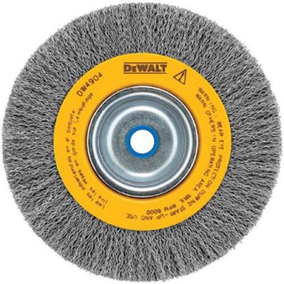 Picture of Dewalt® 6" Crimped Bench Wire Wheel 5/8"-1/2" Arbor Part# - Dw4904