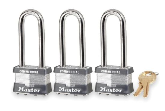 Picture of Master Lock® 1-3/4" Lmntd Padlock 2-1/2" Shackle  Display Pk Part# - 1Triljcom