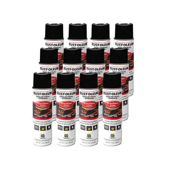 Picture of Rust-Oleum® Inverted Marking Paint Black  17 Oz. Part# - 1675838V