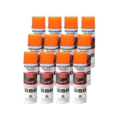 Picture of Rust-Oleum® Inverted Marking Paint Apwa Orange  17 Oz. Part# - 201516V