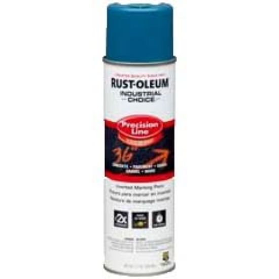 Picture of Rust-Oleum® Inverted Marking Paint Caution Blue  17 Oz. Part# - 203022V