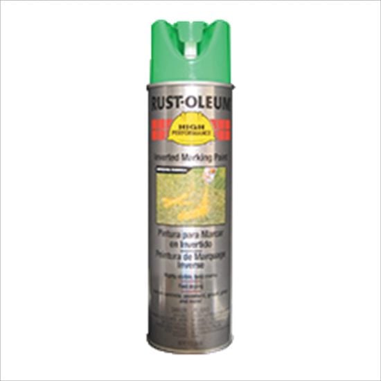 Picture of Rust-Oleum® Inverted Marking Paint Fluorescent Green  15 Oz Part# - V2333838V