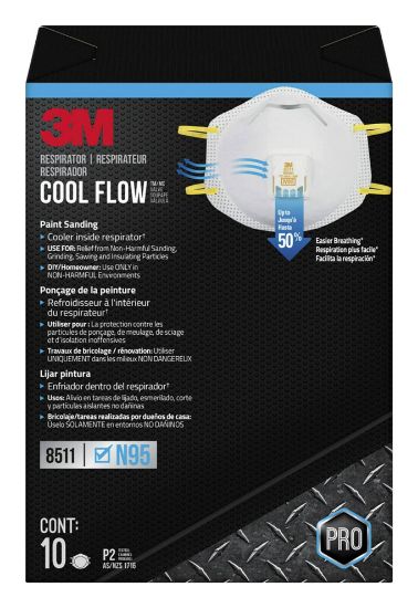 Picture of 3M™ 3M Particulate Respirator 8511  N95 Part# - 7000002056